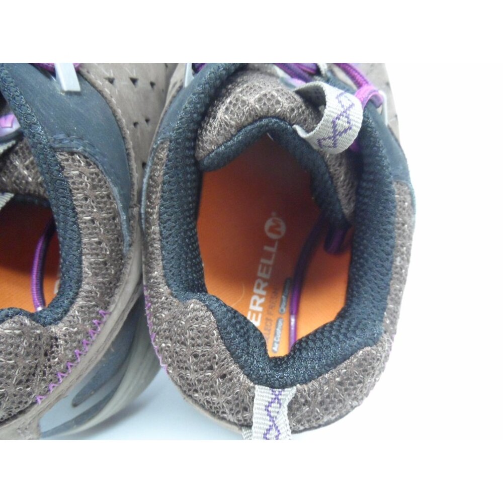 Merrel Women's Avian Light Leather Bracken Hiking Trail Shoe Brown/Purple 7M - Picture 6 of 7